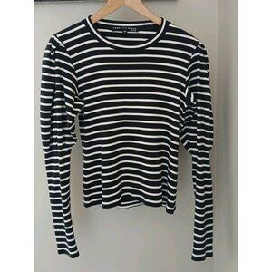 Veronica Beard Lyon Puff Sleeve Top